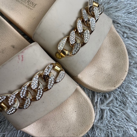 Catherine Malandrino chain link set slides - Picture 3 of 16